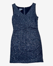 Load image into Gallery viewer, 2.17.22 DRESS Sz 10 Muse Gray Knit Sequin Dress
